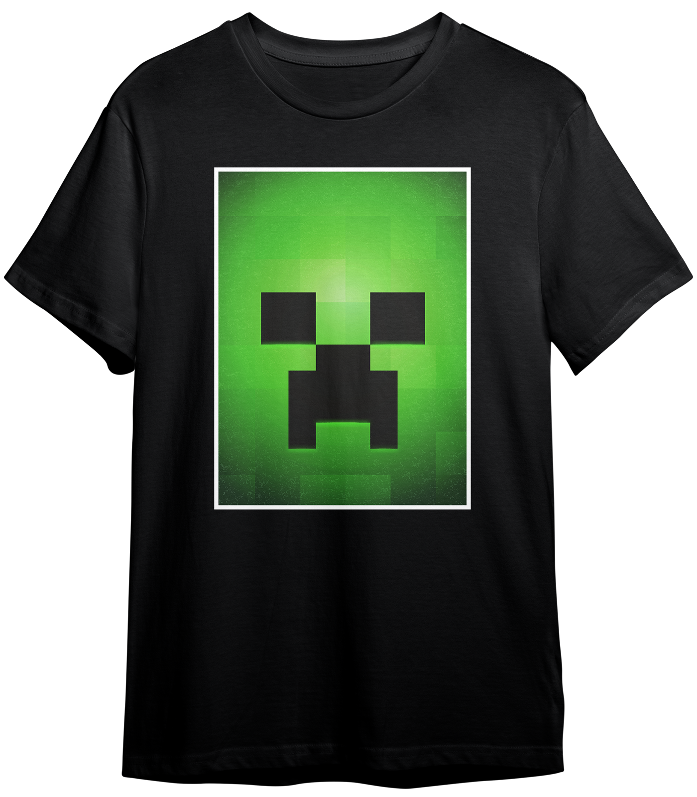 T-SHIRT MINECRAFT FACE CREEPER ILLUSTRATION