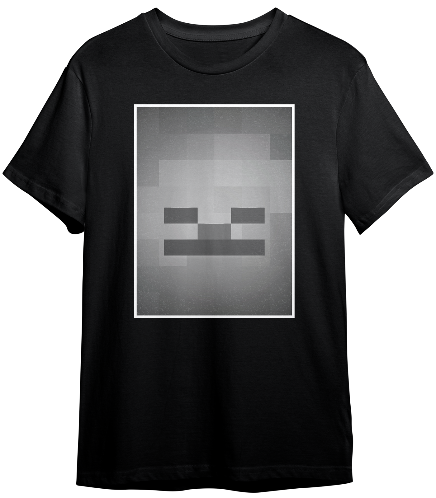 MINECRAFT FACE SKELETON | T-SHIRT UNISEX GARMENT-DYED HEAVYWEIGHT