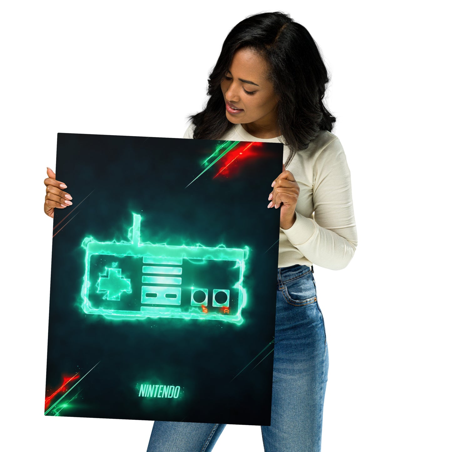 Artknight | Discover the exciting 'Control Nintendo System Gamer Poster', perfect for video game enthusiasts. This vibrant poster captures the essence of gamer nostalgia, making it ideal for decorating your room or game room. Let your space reflect your passion for Nintendo classics!