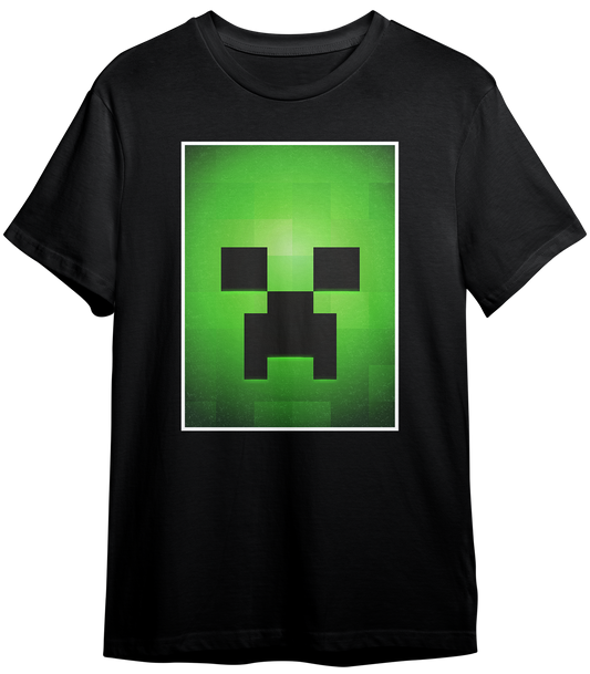 T-SHIRT MINECRAFT FACE CREEPER ILLUSTRATION