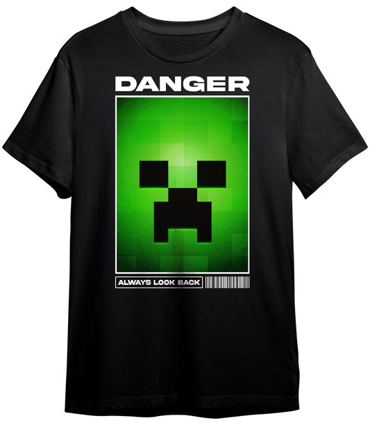 MINECRAFT FACE CREEPER ILLUSTRATION | T-SHIRT UNISEX GARMENT-DYED HEAVYWEIGHT