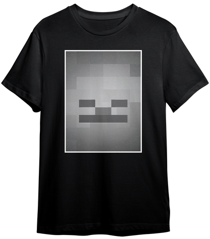 MINECRAFT FACE SKELETON | T-SHIRT UNISEX GARMENT-DYED HEAVYWEIGHT