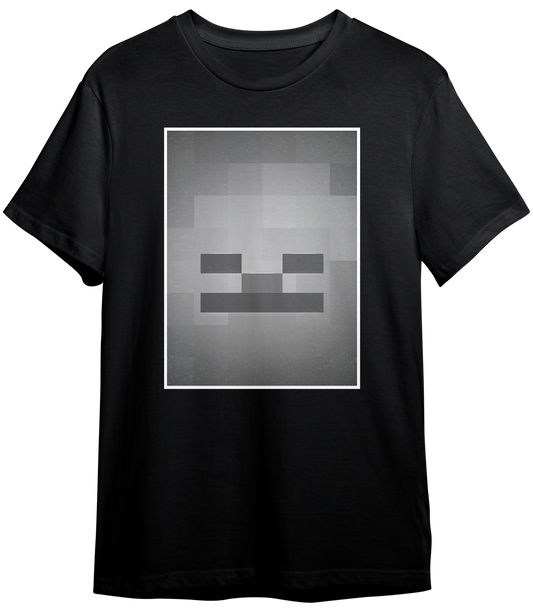MINECRAFT FACE SKELETON | T-SHIRT UNISEX GARMENT-DYED HEAVYWEIGHT