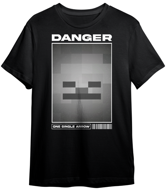 MINECRAFT FACE SKELETON ILLUSTRATION | T-SHIRT UNISEX GARMENT-DYED HEAVYWEIGHT