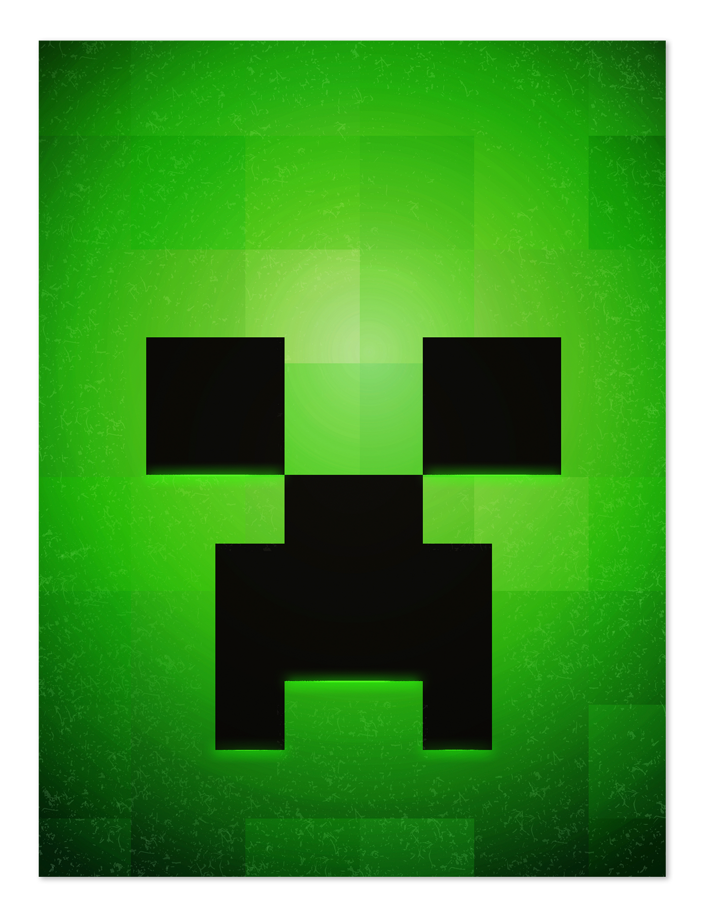 POSTER MINECRAFT FACE CREEPER