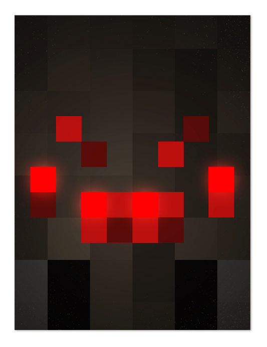 POSTER MINECRAFT FACE SPIDER