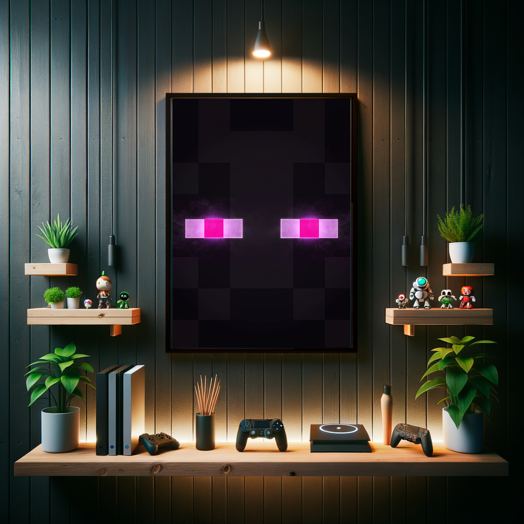 POSTER MINECRAFT FACE ENDERMAN