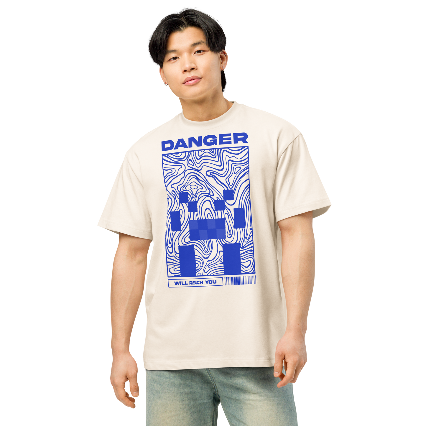MINECRAFT FACE SPIDER BLUE STYLE ILLUSTRATION | T-SHIRT MAN'S