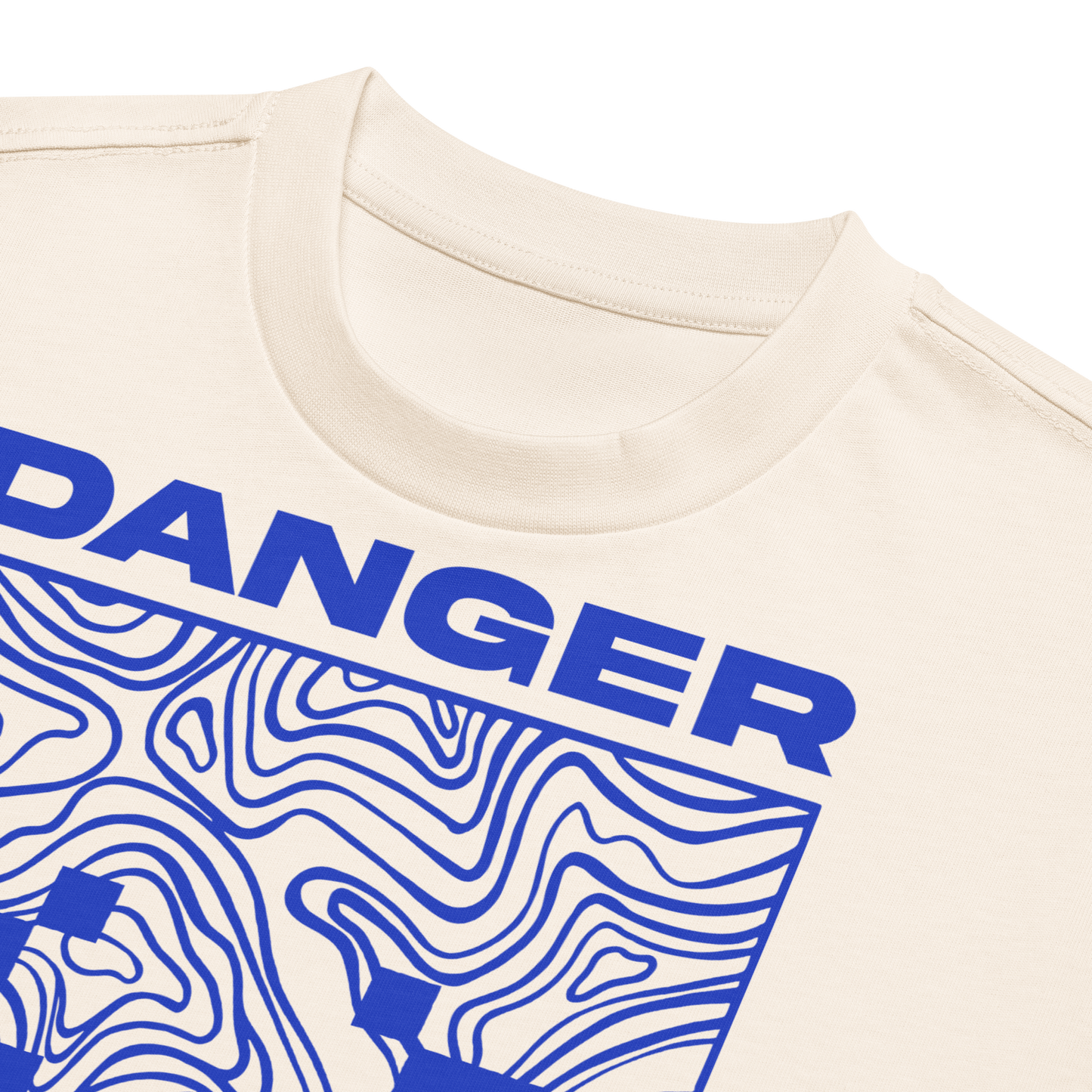 MINECRAFT FACE GHAST ANGRY BLUE STYLE ILLUSTRATION | T-SHIRT MAN'S