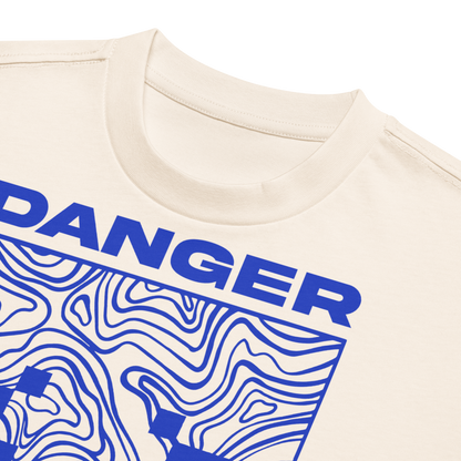 MINECRAFT FACE GHAST ANGRY BLUE STYLE ILLUSTRATION | T-SHIRT MAN'S