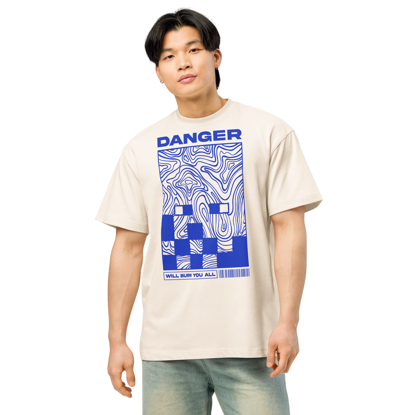MINECRAFT FACE BLAZE BLUE STYLE ILLUSTRATION | T-SHIRT MAN'S