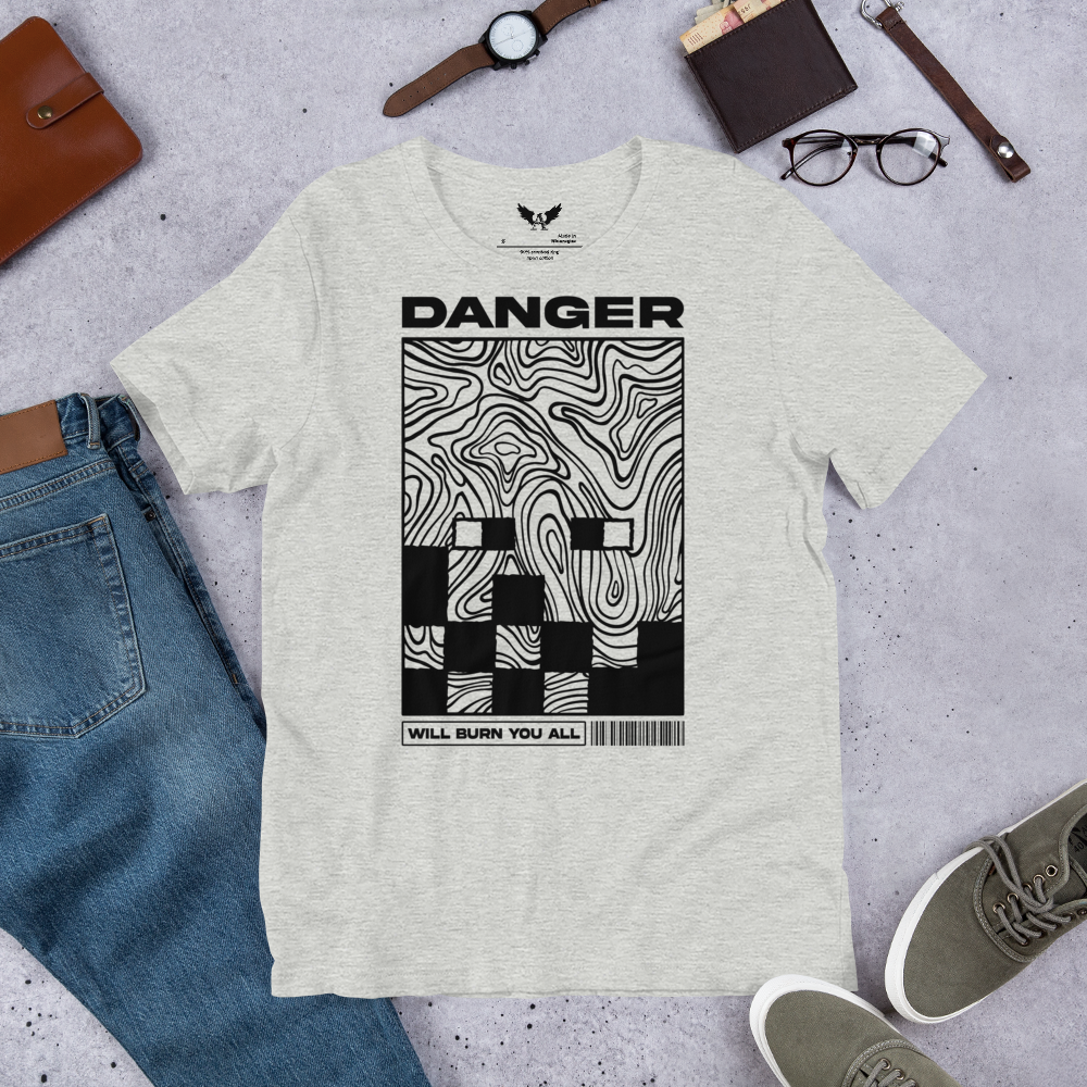 MINECRAFT FACE BLAZE ABSTRACT ILLUSTRATION | T-SHIRT UNISEX