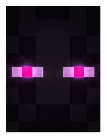 POSTER MINECRAFT FACE ENDERMAN