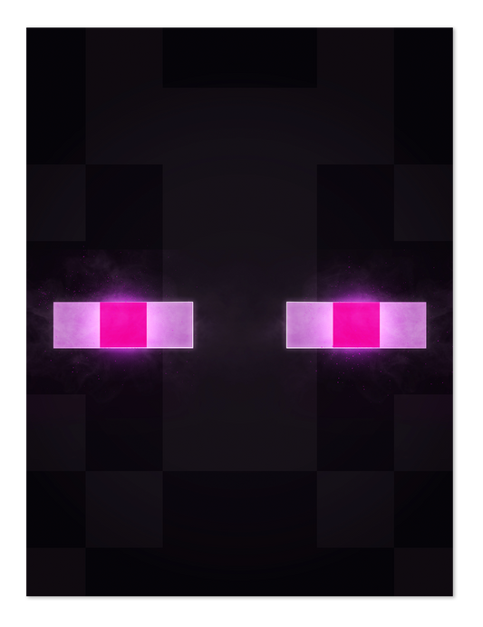 POSTER MINECRAFT FACE ENDERMAN