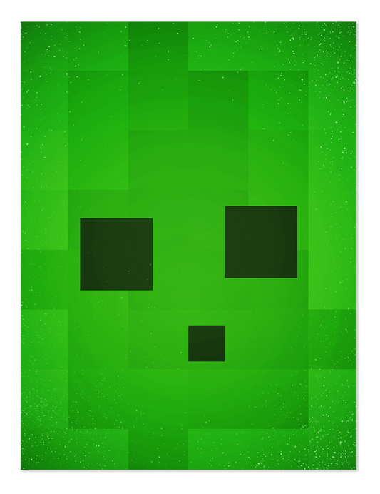 POSTER MINECRAFT FACE SLIME