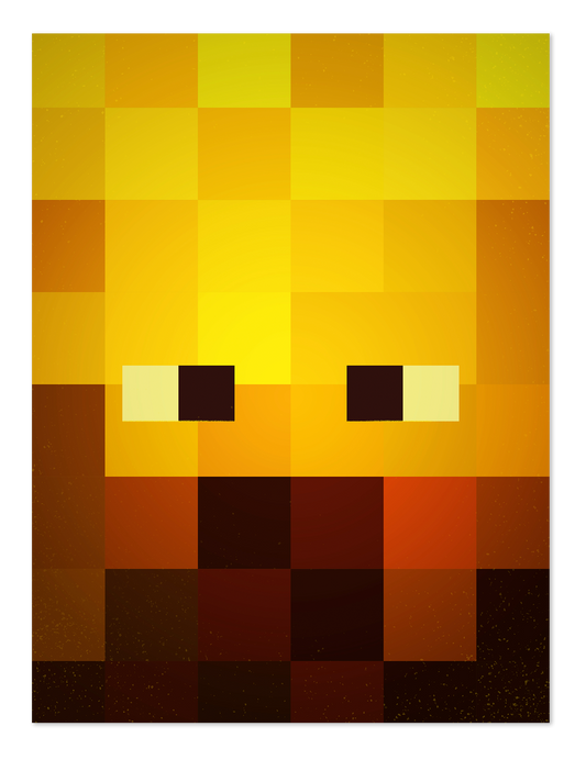 POSTER MINECRAFT FACE BLAZE