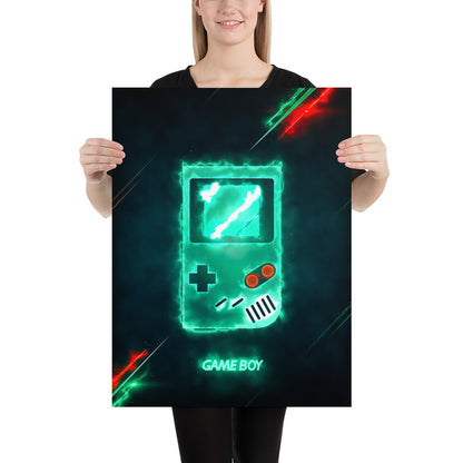 Artknight | Relive the magic of portable video games with our Control Game Boy Color Gamer Poster. This poster is a perfect tribute for Game Boy Color enthusiasts, capturing the essence of retro gaming and adding a nostalgic touch to your space. Ideal for decorating your bedroom, office, or game room, let your passion for video games shine every day