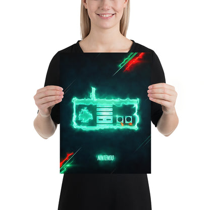 Artknight | Discover the exciting 'Control Nintendo System Gamer Poster', perfect for video game enthusiasts. This vibrant poster captures the essence of gamer nostalgia, making it ideal for decorating your room or game room. Let your space reflect your passion for Nintendo classics!