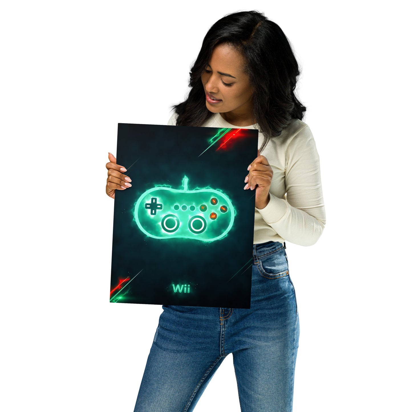 Artknight | Showcase your love for gaming with the 'Nintendo Wii Game Control' poster. This vibrant design features the iconic Nintendo Wii controller, making it an essential piece for any gaming fan's collection. Perfect for decorating your game room or personal space, this poster celebrates the innovative gameplay and unforgettable experiences that the Nintendo Wii brought to players of all ages.
