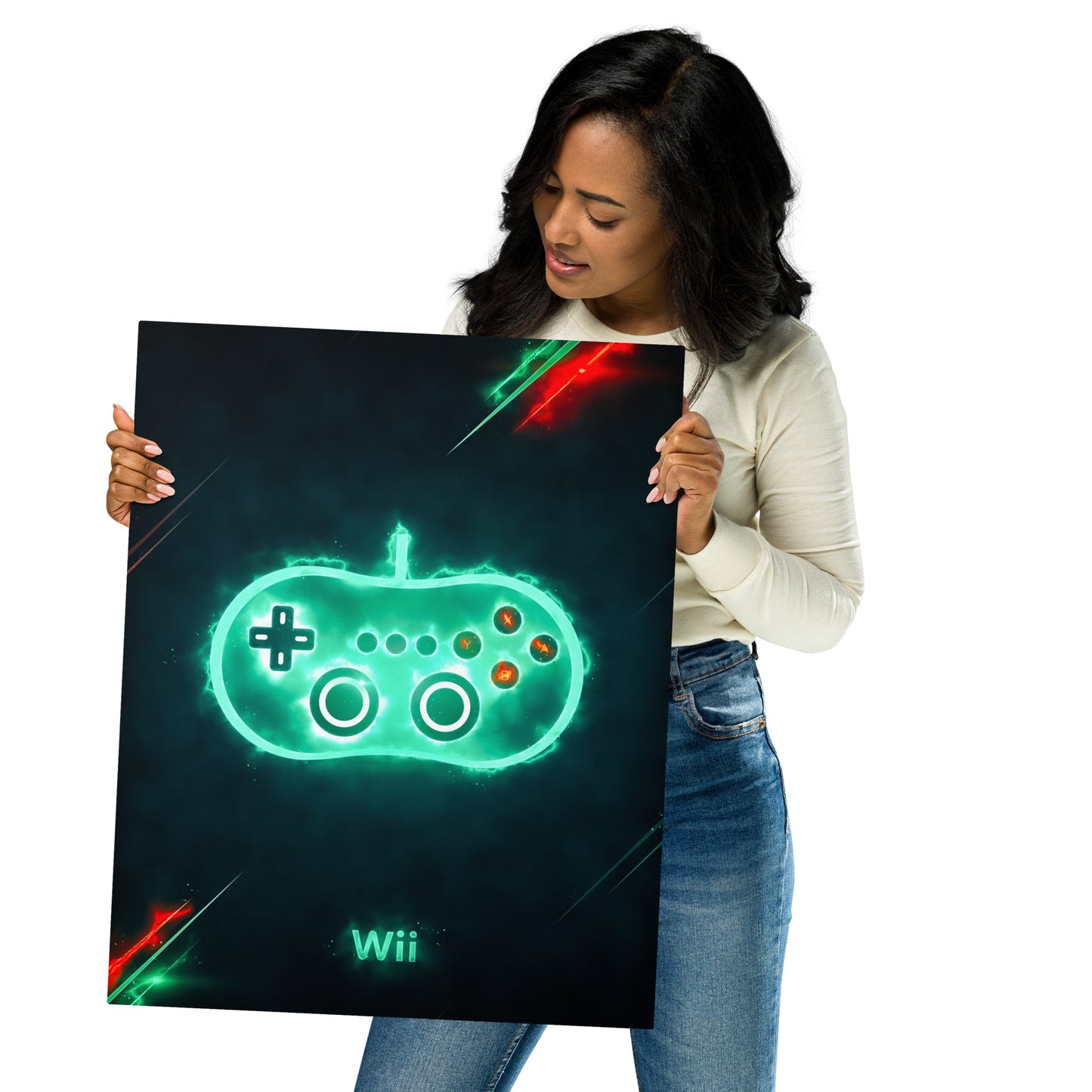 Artknight | Showcase your love for gaming with the 'Nintendo Wii Game Control' poster. This vibrant design features the iconic Nintendo Wii controller, making it an essential piece for any gaming fan's collection. Perfect for decorating your game room or personal space, this poster celebrates the innovative gameplay and unforgettable experiences that the Nintendo Wii brought to players of all ages.