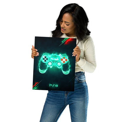 Artknight | Enhance your gaming decor with the 'Control PlayStation 4 Game' poster. This striking design features the iconic PS4 controller, making it an essential addition for any PlayStation fan. Perfect for personalizing your room or game area, celebrate your passion for gaming and showcase your favorite console in style!