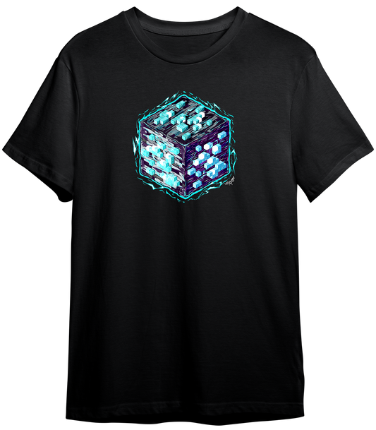 MINECRAFT BLOCKS ENERGY DIAMOND | T-SHIRT UNISEX GARMENT-DYED HEAVYWEIGHT