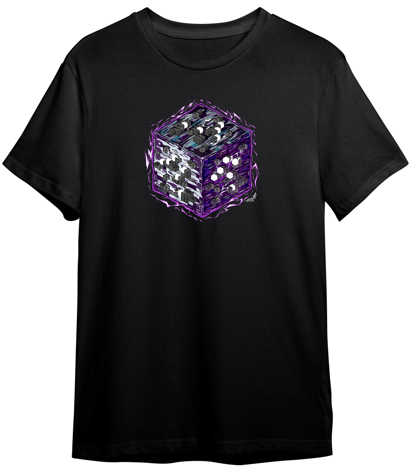 MINECRAFT BLOCKS ENERGY CHARCOAL | T-SHIRT UNISEX GARMENT-DYED HEAVYWEIGHT