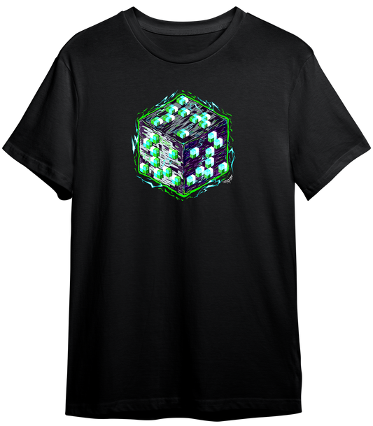 MINECRAFT BLOCKS ENERGY EMERALD | T-SHIRT UNISEX GARMENT-DYED HEAVYWEIGHT