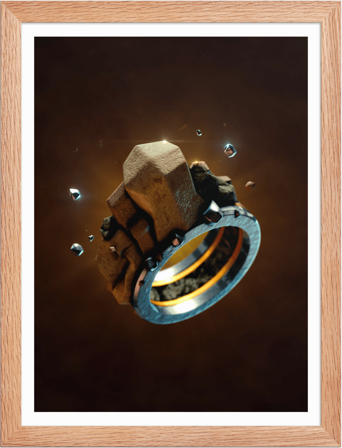 POSTER FANTASY MAGIC STONE RING 3D