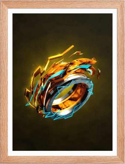 POSTER FANTASY MAGIC RINGS ELECTRECITY 3D