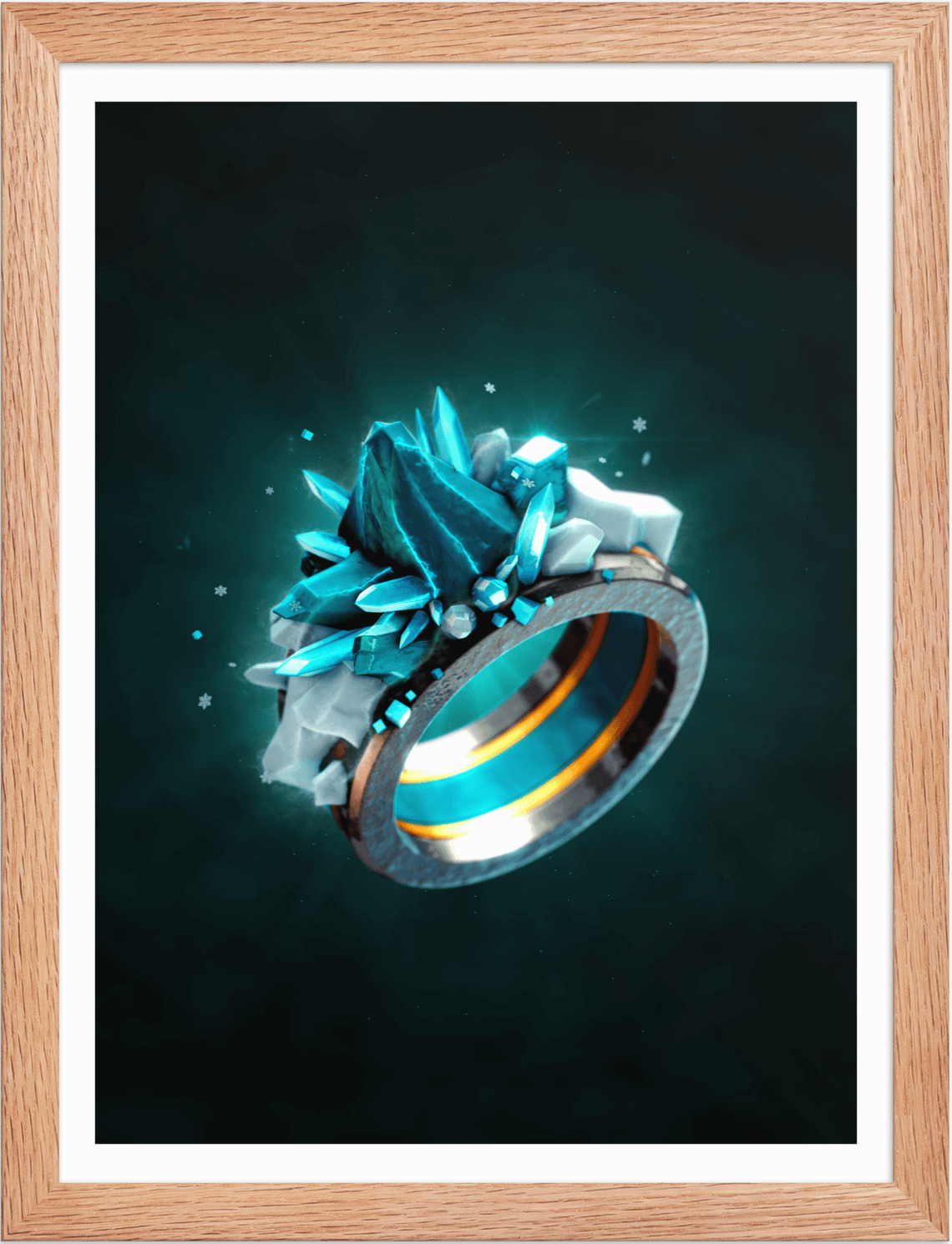 POSTER FANTASY MAGIC RINGS ICE 3D