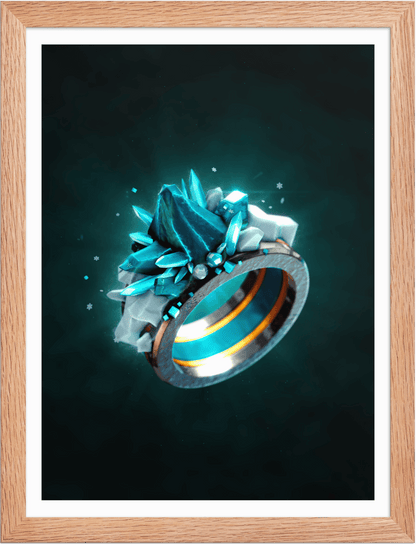 POSTER FANTASY MAGIC RINGS ICE 3D