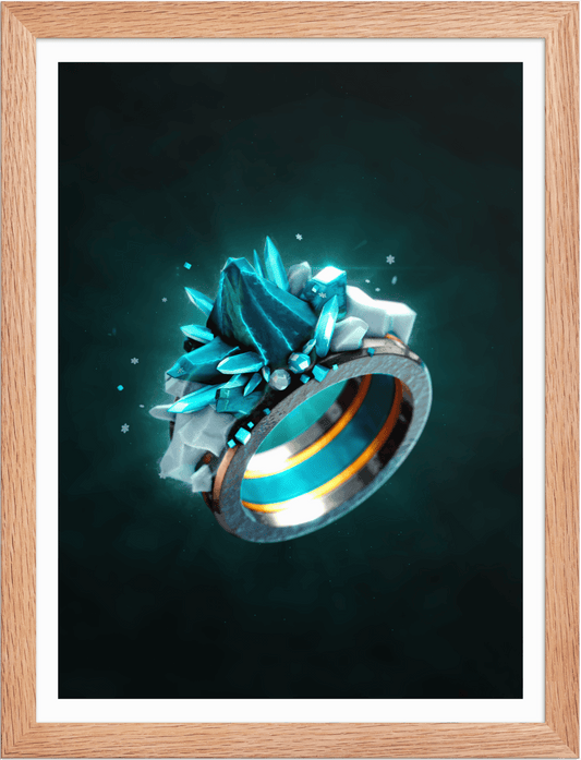 POSTER FANTASY MAGIC RINGS ICE 3D