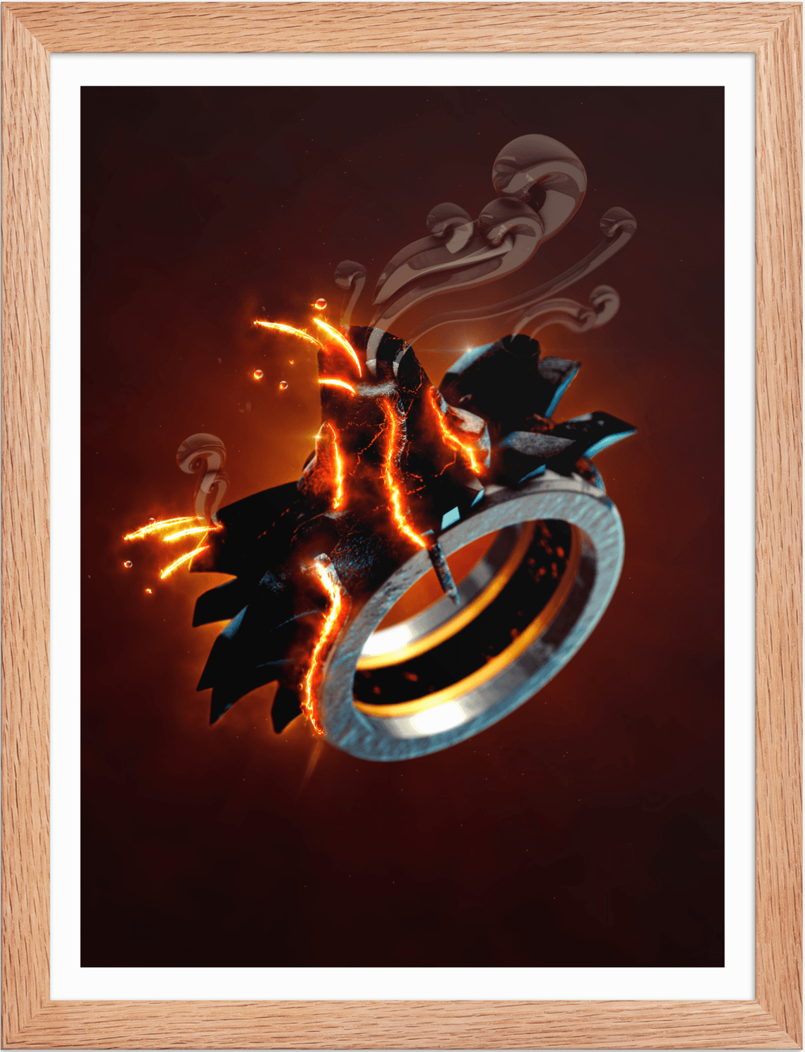 POSTER FANTASY MAGIC LAVA RING 3D
