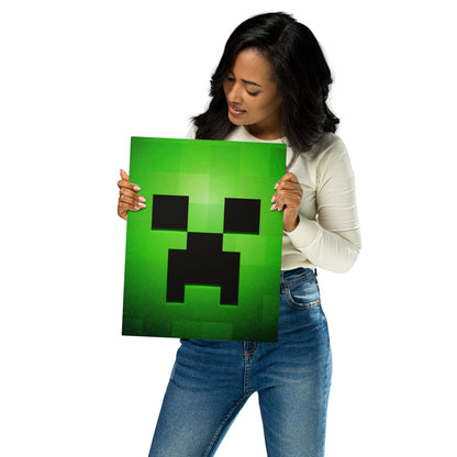 POSTER MINECRAFT FACE CREEPER