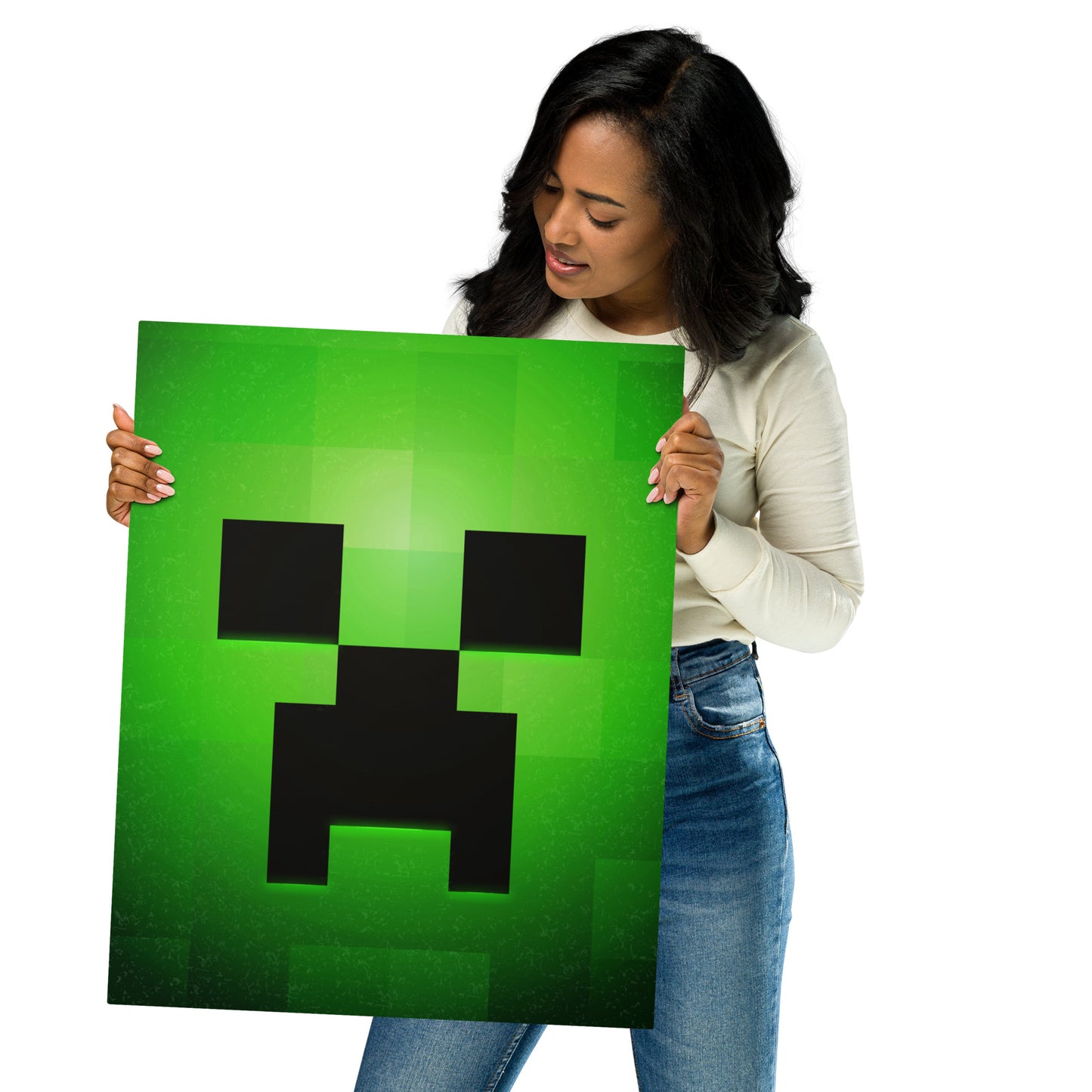 POSTER MINECRAFT FACE CREEPER