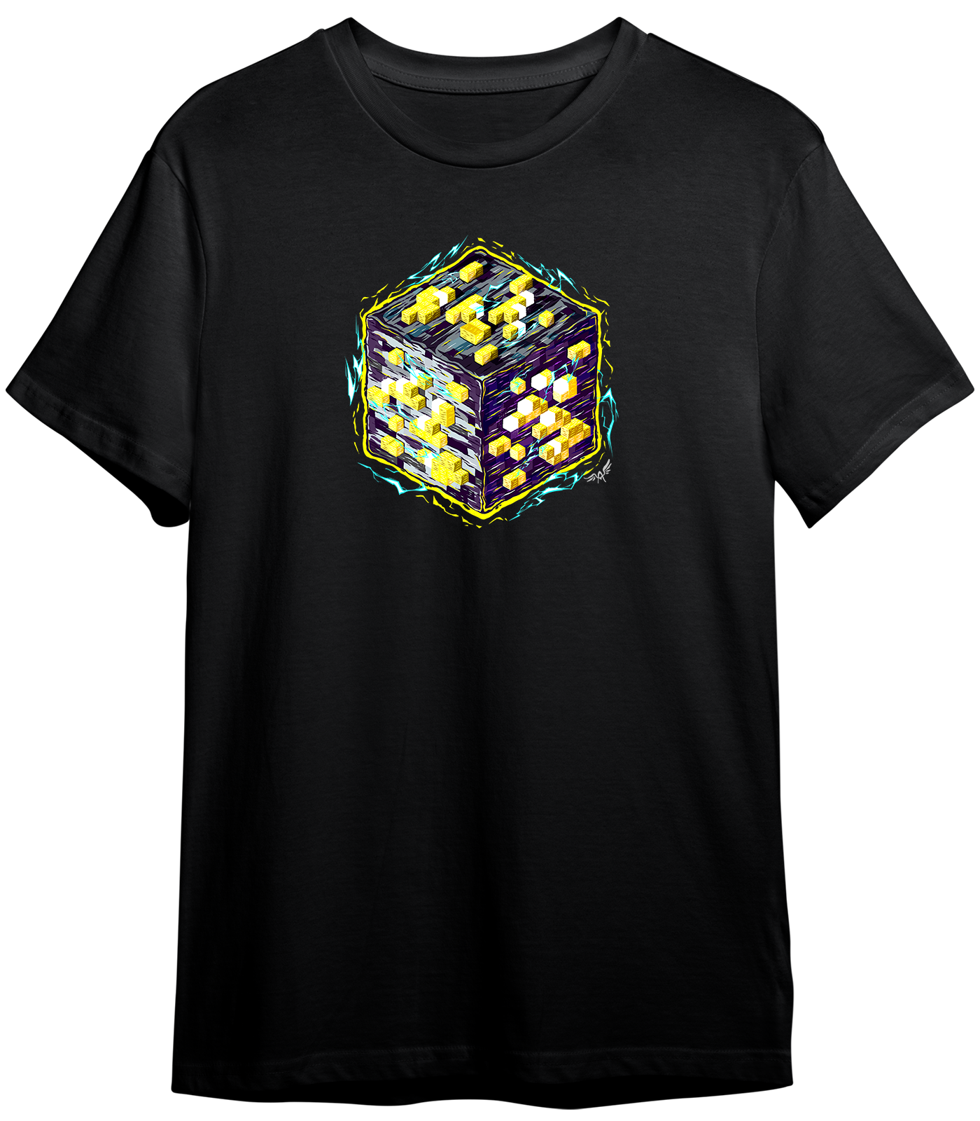 MINECRAFT BLOCKS ENERGY GOLD | T-SHIRT UNISEX GARMENT-DYED HEAVYWEIGHT