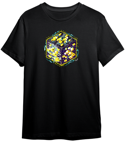 MINECRAFT BLOCKS ENERGY GOLD | T-SHIRT UNISEX GARMENT-DYED HEAVYWEIGHT