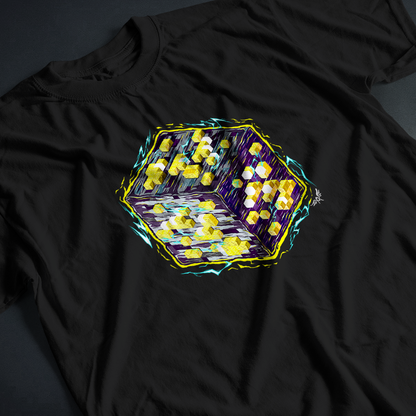 MINECRAFT BLOCKS ENERGY GOLD | T-SHIRT UNISEX GARMENT-DYED HEAVYWEIGHT