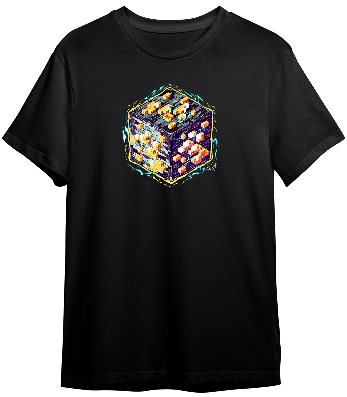 MINECRAFT BLOCKS ENERGY IRON | T-SHIRT UNISEX GARMENT-DYED HEAVYWEIGHT