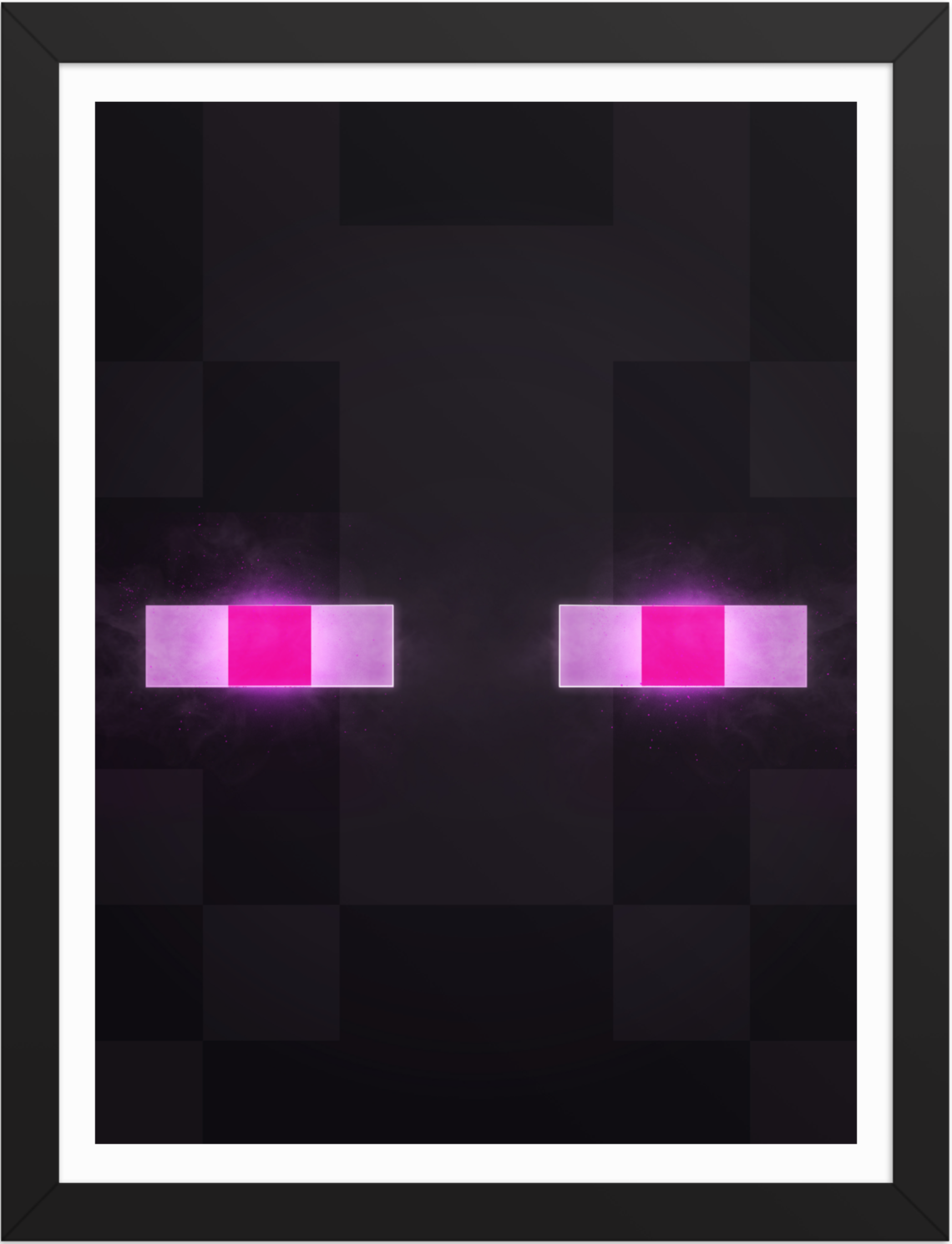 POSTER GAMES MINECRAFT FACE ENDERMAN ILLUSTRATION
