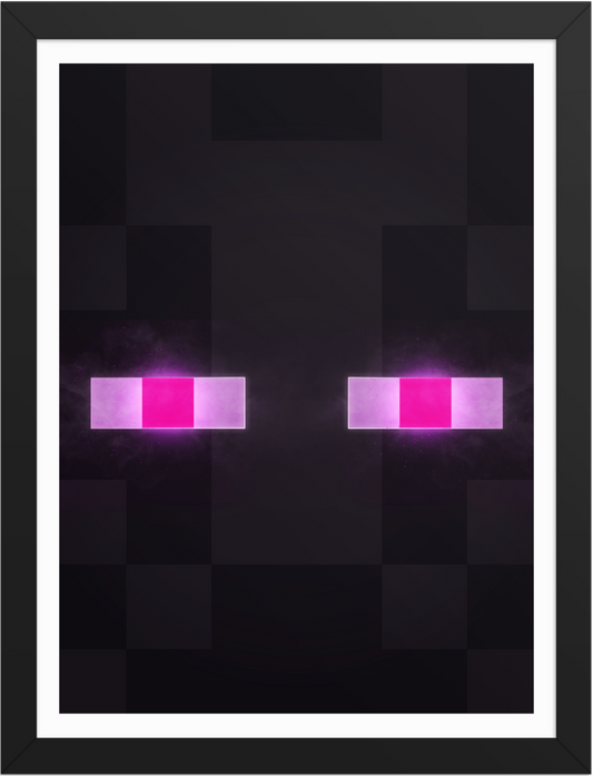 POSTER GAMES MINECRAFT FACE ENDERMAN ILLUSTRATION