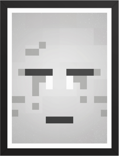 POSTER GAMES MINECRAFT FACE GHAST ILLUSTRATION