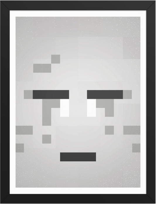 POSTER GAMES MINECRAFT FACE GHAST ILLUSTRATION