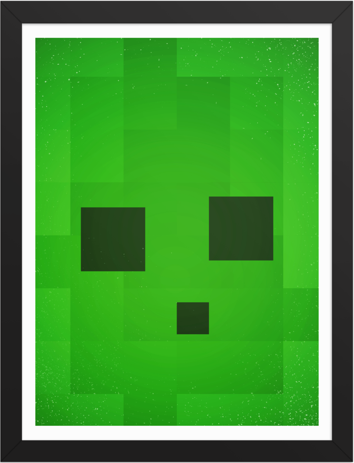 POSTER GAMES MINECRAFT FACE SLIME ILLUSTRATION