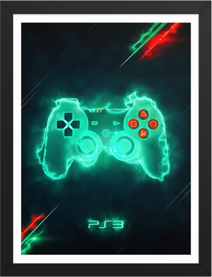 POSTER GAMES PLAYSTATION 3 CONTROL ENERGY ILLUSTRATION