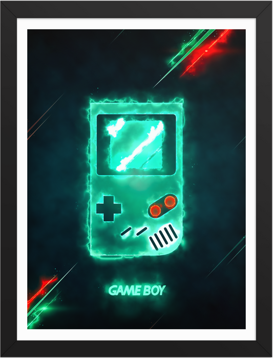 POSTER GAMES CONSOLE GAMEBOY GAME ENERGY ILLUSTRATION