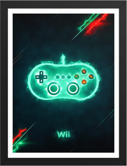 POSTER GAMES NINTENDO WII CONTROL ENERGY ILLUSTRATION 2