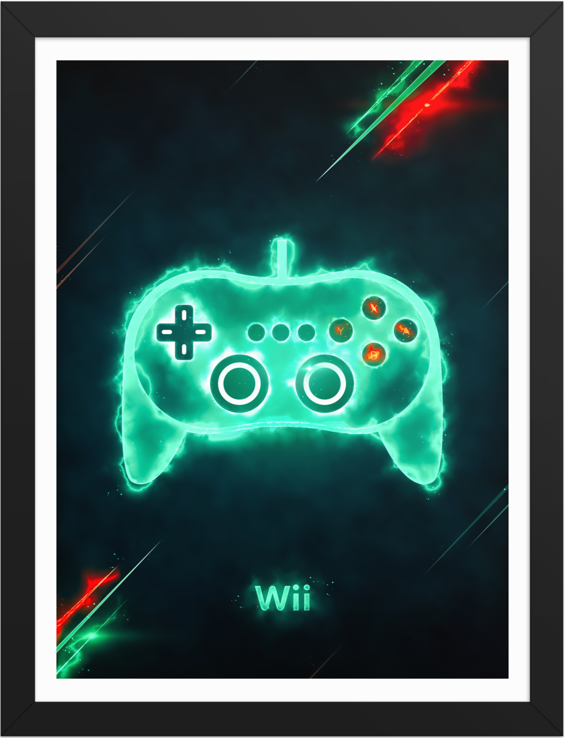 POSTER GAME NINTENDO WII CONTROL ENERGY ILLUSTATION 1