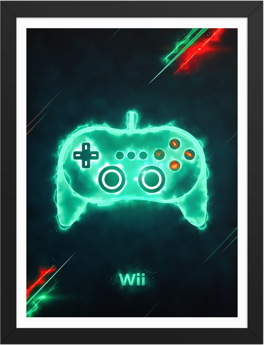 POSTER GAME NINTENDO WII CONTROL ENERGY ILLUSTATION 1
